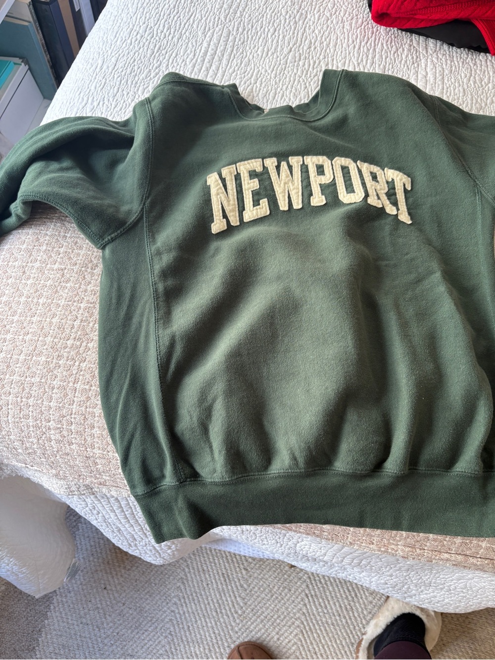 NEWPORT Green Sweatshirt - Classic Collegiate Pullover